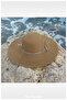 Luxury Straw Wide Brim Solid Color Beach Hat for Women