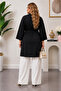 Plus Size Ayrobin Belted Short Kimono - 2