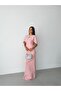 Powder Bolero Stone Embellished Underwire Long Evening Dress - 2