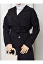Women's Belted and Button-Detail Trench Coat - 6