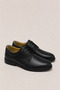 Men's Orthopedic Genuine Leather Shoes Black - 4