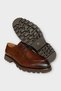 Men's Eva Thick Sole Genuine Leather Shoes Brown - 6