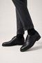 Men's Orthopedic Genuine Leather Shoes Black - 2