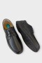 Men's Orthopedic Comfort Sole Genuine Leather Shoes Black - 4