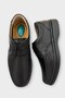 Men's Orthopedic Comfort Sole Genuine Leather Shoes Black - 6