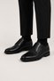 Men's Eva Sole Genuine Leather Shoes Black - 2