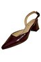 N2555 Genuine Leather Heeled Classic Shoes - 4