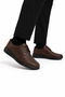 Men's Orthopedic Heel Supported Comfort Genuine Leather Shoes Brown - 6