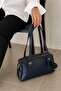 Como Double Compartment Zippered Women's Shoulder Bag