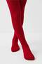 Red Knitted Detailed Soft Cotton Children's Pantyhose