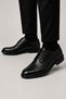 Men's Thermo Sole Genuine Leather Shoes Black - 3