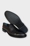 Men's Thermo Sole Genuine Leather Shoes Black - 5