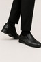 Men's Orthopedic Comfort Sole Genuine Leather Shoes Black - 3
