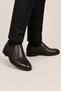 Men's Thermo Sole Genuine Leather Shoes Brown