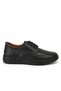 Men's Orthopedic Heel Supported Comfort Genuine Leather Shoes Black