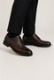 Men's Thermo Sole Genuine Leather Shoes Brown - 3