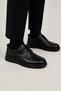 Men's Orthopedic Genuine Leather Shoes Black - 2