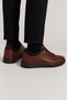 Men's Orthopedic Smart Lace-Up Genuine Leather Shoes Brown - 3