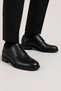 Men's Thermo Sole Genuine Leather Shoes Black - 2