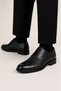 Men's Thermo Sole Genuine Leather Shoes Black - 3