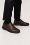 Men's Orthopedic Heel Supported Comfort Thermo Sole Genuine Leather Shoes Brown - 3