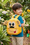 Vb Monkey Figured Children's Kindergarten Bag Nursery Bag Yellow - 2