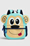 Vb Monkey Figured Children's Kindergarten Bag Nursery Bag Turquoise - 3