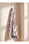 Bear Embroidered Cotton Striped Face Towel 50X80 cm (W6)