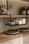 In-Cabinet Kangaroo Shelf Steel Basket Hanging Shelf Organizer Basket under Shelf Basket