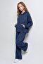 Girls' Two-Thread Hooded Sweatshirt and Wide-Leg Sweatpants Set - 3