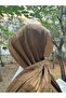 Hijab Cotton Soft Textured Zig Zag Pattern Jacquard Shawl Mustard - 3
