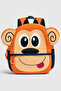 Vb Monkey Figured Children's Kindergarten Bag Nursery Bag Orange - 3