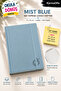 Mist Blue – Light Blue / Ladybug Patterned |   168 Sheets Lined Elastic Hardcover Notebook 17X24 cm |   Stitched and Studded