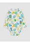 Patterned Baby Boy 2-Piece Snap-On Bodysuit - 2