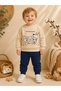 The Best Friend Printed Baby Set 2-Piece Sweatshirt Pants 0-24 Months