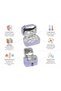 Girl's Primary School Orthopedic 3-Piece Set Pen Holder Lunch Bag 3 Compartments Ice Cream - 4