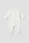 Unisex Baby Printed 100% Cotton Interlock Jumpsuit with Snap Fasteners, Without Booties - 2