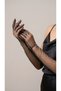 Black Polka Dot Lace Long Women's Gloves – Wedding Dress, Bride, Marriage, Wedding, Engagement, Henna, Prom, Event, Party, Henna Night, Costume, Bride, Graduation, Bachelorette Photo Shoot Accessory Gloves - 4