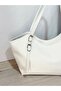 Soft Leather Women's Shoulder Bag with Belt Detail - 3