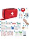 First Aid Kit, 184 Pcs Travel Emergency Survival Kits Portable Outdoor Survival Disaster Ea - 4