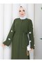 Suna Dress Dark Khaki - 5