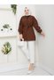 Seda Kolu Ruffled Tunic Brown - 2