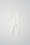 Unisex Baby Printed 100% Cotton Interlock Jumpsuit with Snap Fasteners, Without Booties - 2