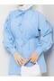 Seda Ruffled Sleeves Tunic Baby Blue - 2