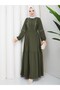 Damla Dress Dark Khaki - 6