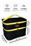 Professional Double-Compartment Large-Capacity Makeup Bag Waterproof Large Travel Organizer - 3