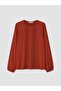 Crew Neck Embroidered Gathered Blouse (W6) - 5