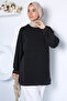 Ornamentally Stitched Crew Neck Hijab Tunic