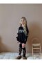 GIRLS NEW SEASON ROSE PATTERN RIBBON DETAIL SWEATSHIRT LEGGING SET - 4