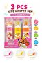 Highlighter Pen Set, Pink Yellow Orange Chisel Tip Markers 3 Pcs - 2